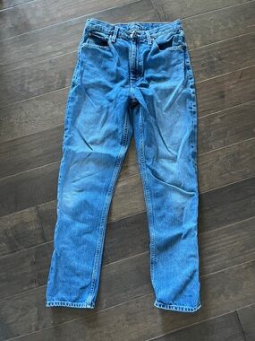 Etica Finn Women's Straight Leg Jeans in Blue Wash